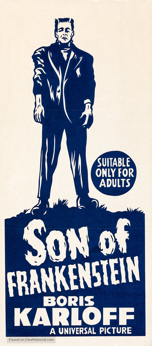 Son of Frankenstein - Australian Re-release movie poster
