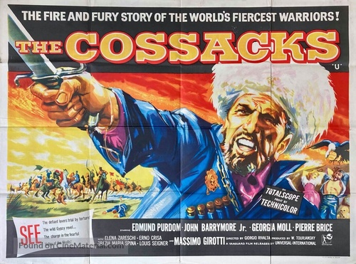 I cosacchi - British Movie Poster