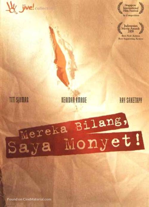 Mereka bilang, saya monyet! - Indonesian DVD movie cover