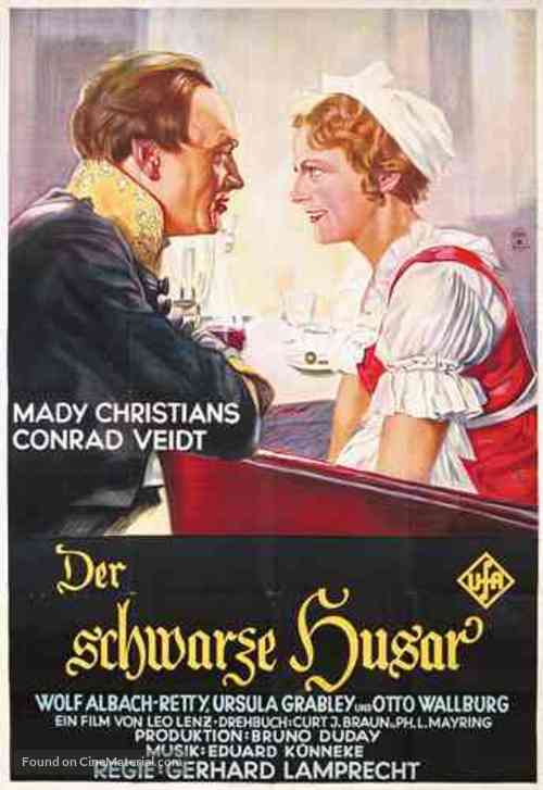 Der schwarze Husar - German Movie Poster