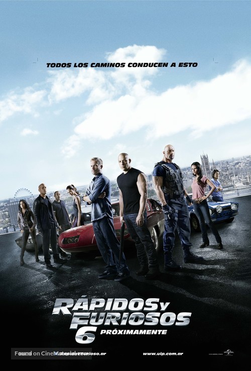 Fast &amp; Furious 6 - Argentinian Movie Poster