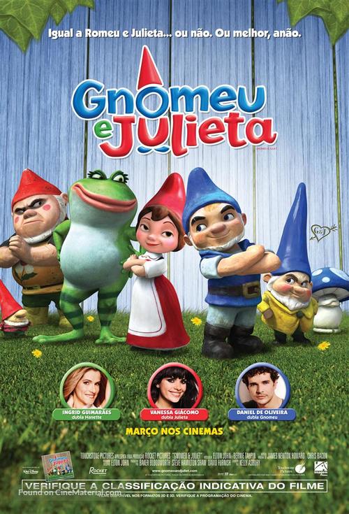 Gnomeo &amp; Juliet - Brazilian Movie Poster