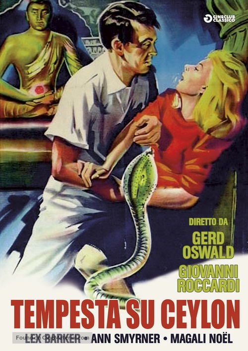 Das Todesauge von Ceylon - Italian DVD movie cover