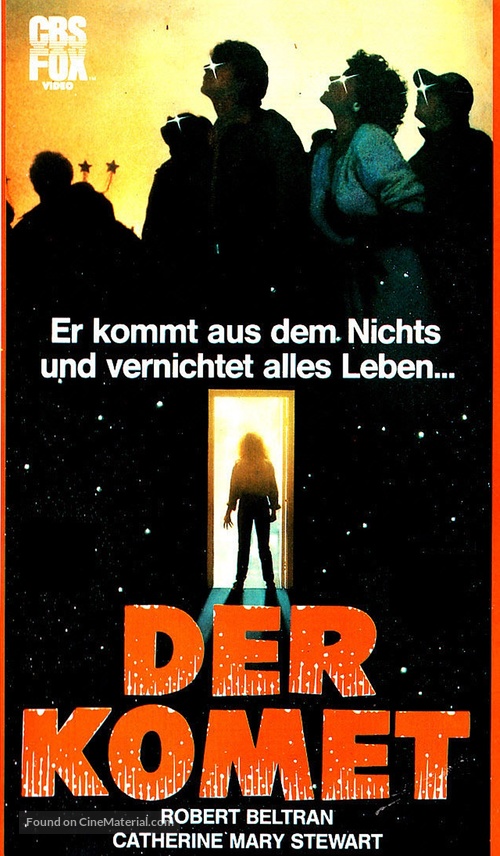 Night of the Comet - German VHS movie cover