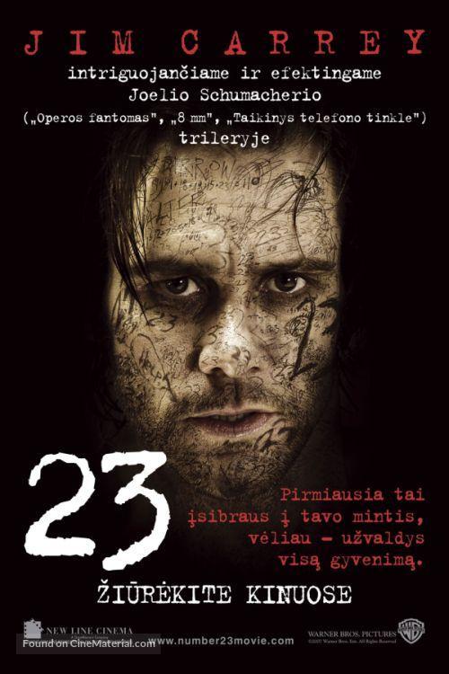 The Number 23 - Lithuanian Movie Poster