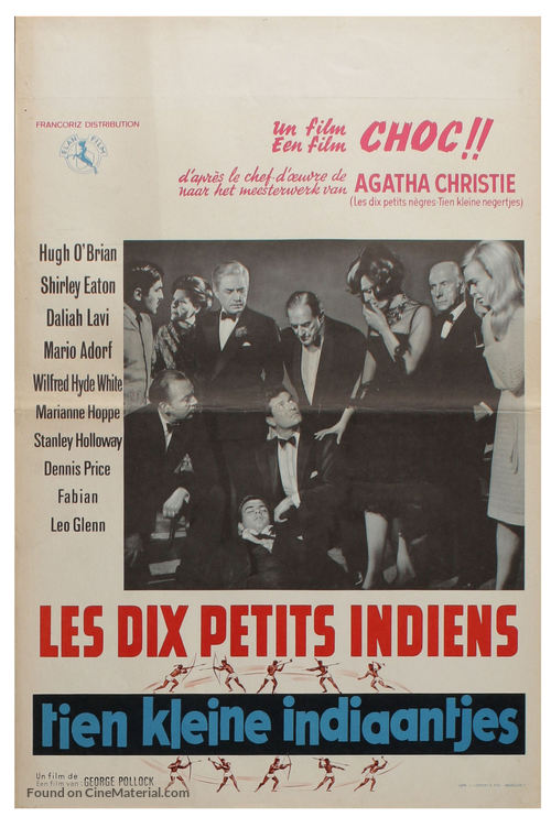 Ten Little Indians - Belgian Movie Poster