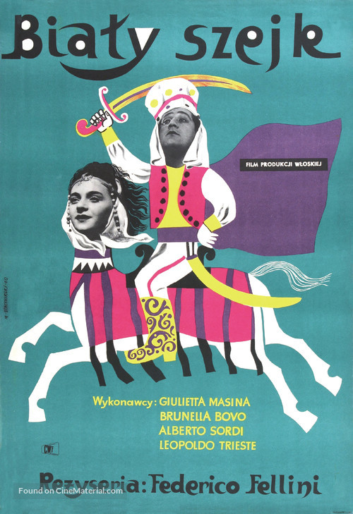Lo sceicco bianco - Polish Movie Poster