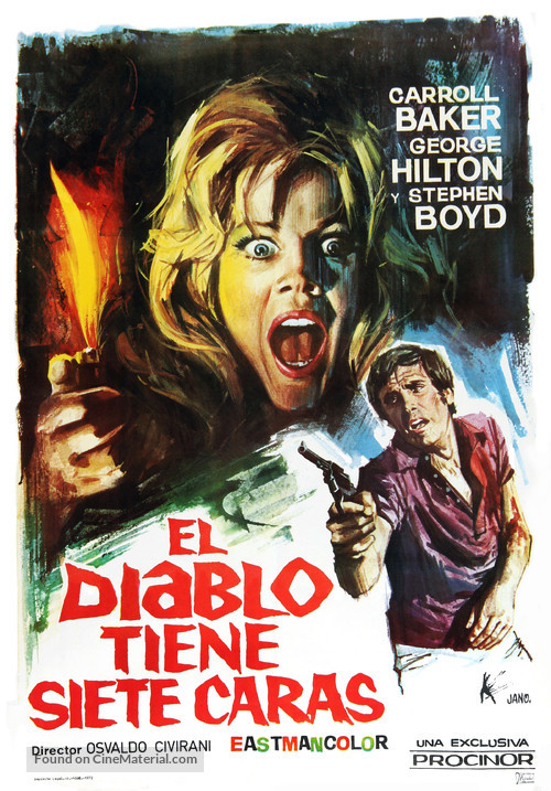 Il diavolo a sette facce - Spanish Movie Poster