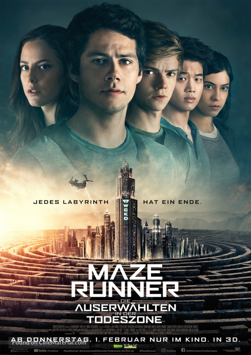 Maze Runner: The Death Cure - German Movie Poster