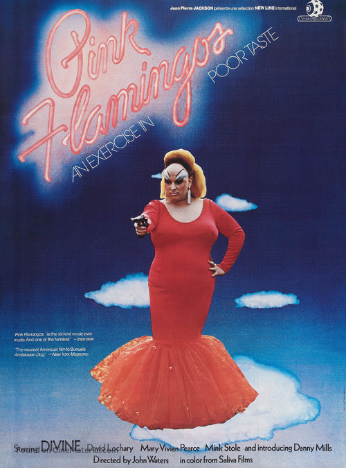 Pink Flamingos - French Movie Poster