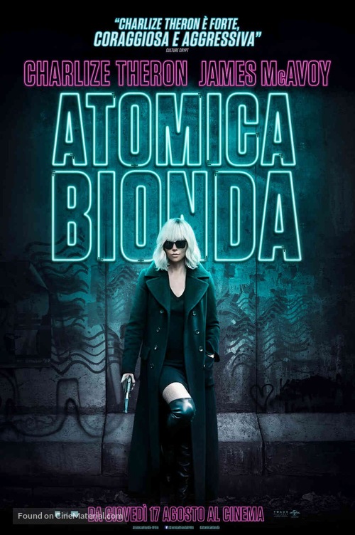 Atomic Blonde - Italian Movie Poster