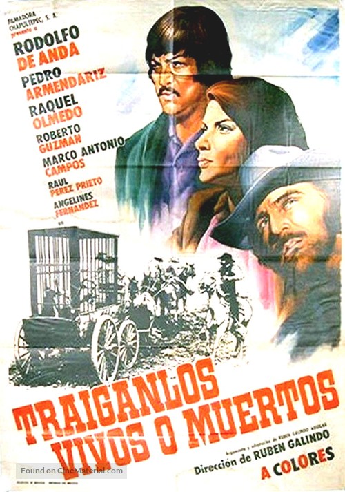 Traiganlos vivos o muertos - Mexican Movie Poster