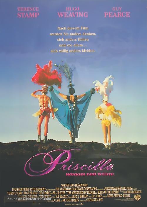 The Adventures of Priscilla, Queen of the Desert - German Movie Poster