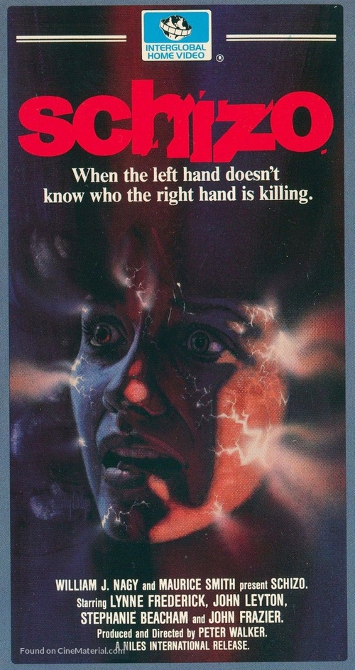 Schizo - VHS movie cover
