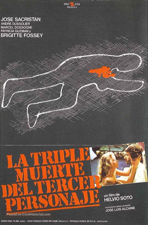 La triple muerte del tercer personaje - Spanish Movie Poster