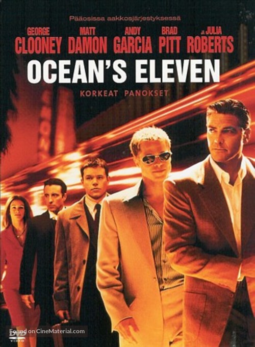 Ocean&#039;s Eleven - Finnish DVD movie cover