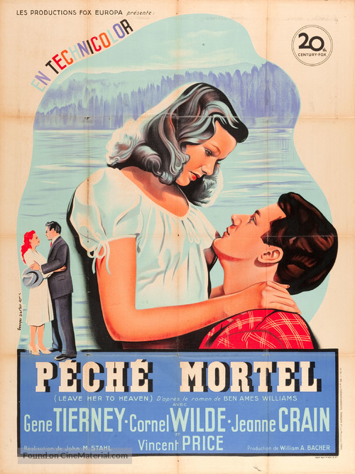 Leave Her to Heaven - French Movie Poster