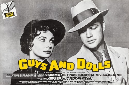 Guys and Dolls - French Re-release movie poster