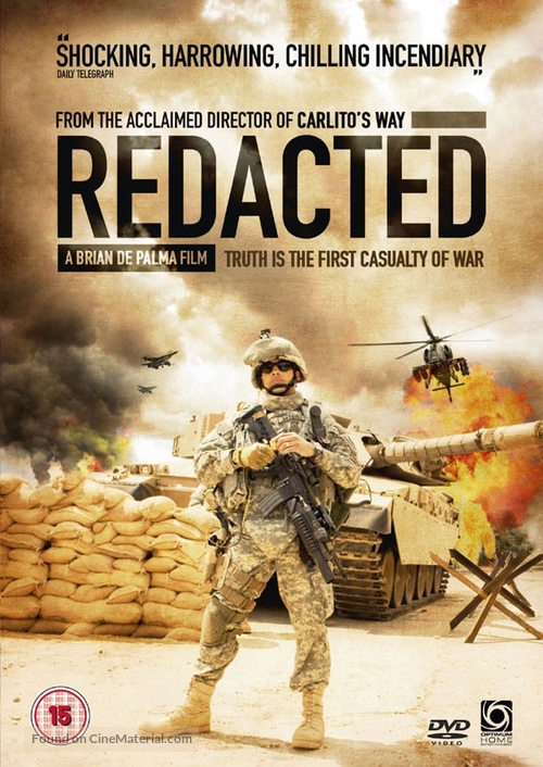 Redacted - British DVD movie cover