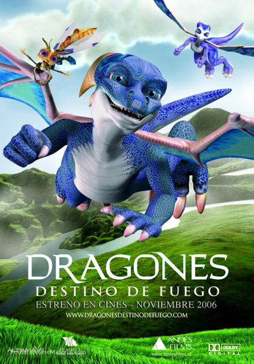 Dragones: destino de fuego - Chilean Movie Poster