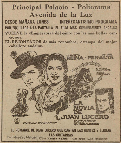 La novia de Juan Lucero - Spanish poster