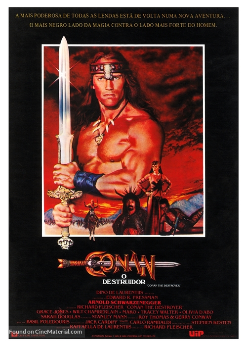 Conan The Destroyer - Brazilian Movie Poster