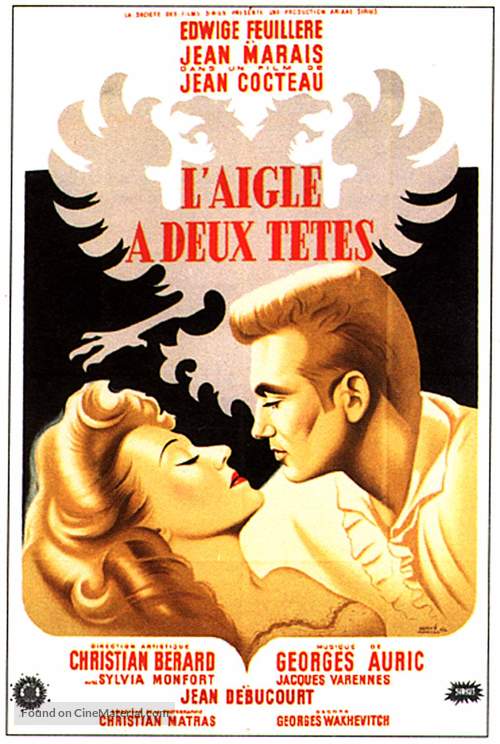 L&#039;aigle &agrave; deux t&ecirc;tes - French Movie Poster