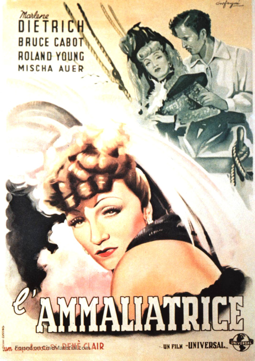 The Flame of New Orleans - Italian Movie Poster