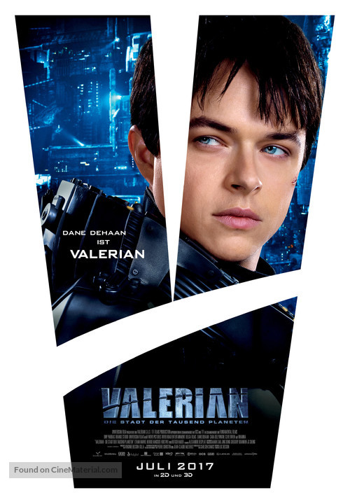 Valerian and the City of a Thousand Planets - German Movie Poster