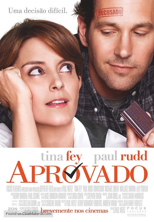 Admission - Portuguese Movie Poster