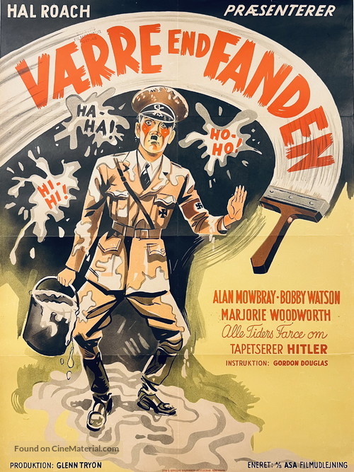 The Devil with Hitler - Danish Movie Poster