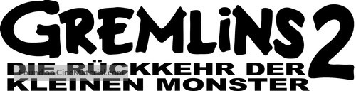 Gremlins 2: The New Batch - German Logo