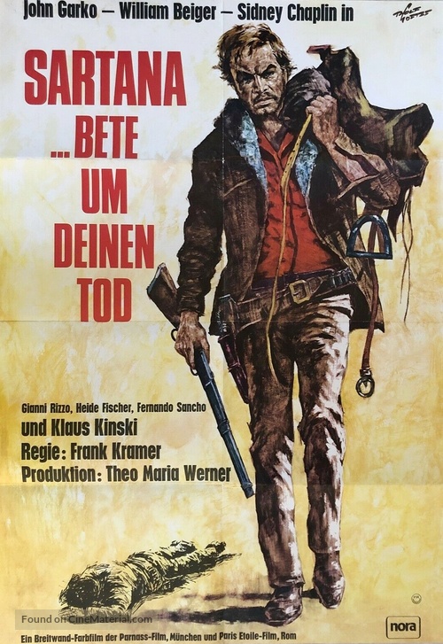 Se incontri Sartana prega per la tua morte - German Movie Poster