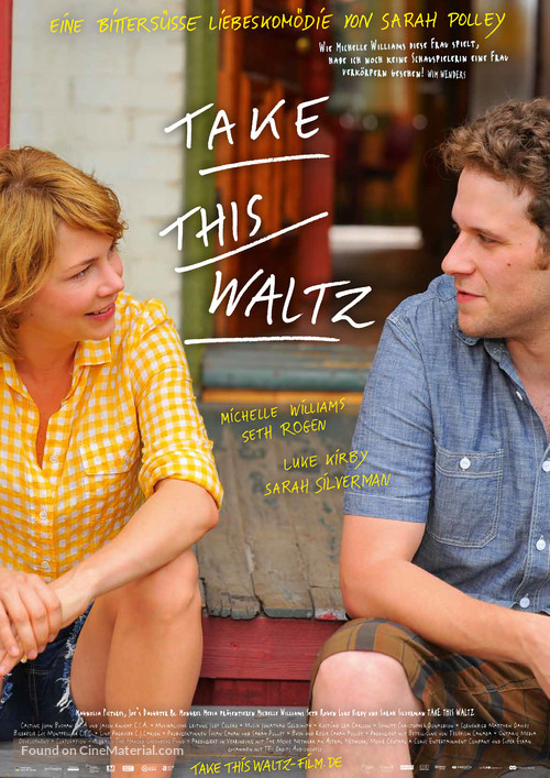 Take This Waltz - German Movie Poster