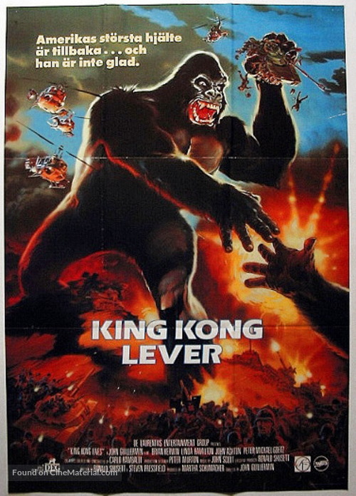 King Kong Lives - Swedish Movie Poster