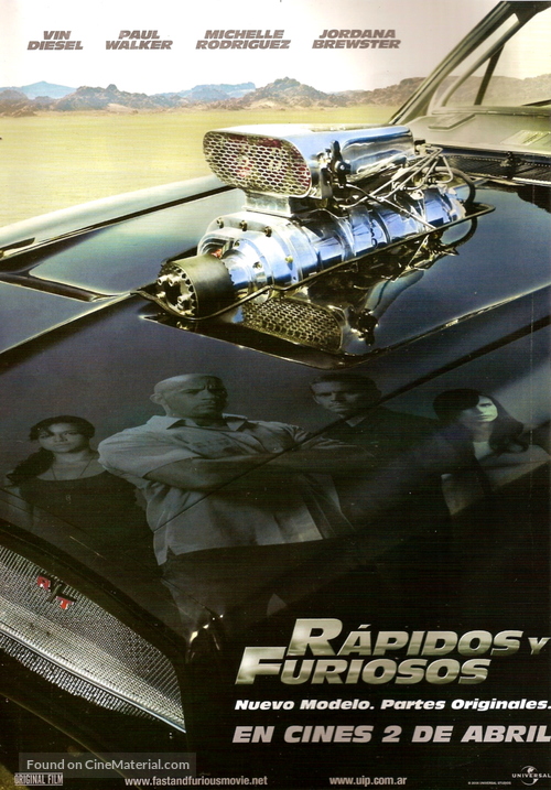 Fast &amp; Furious - Argentinian Movie Poster