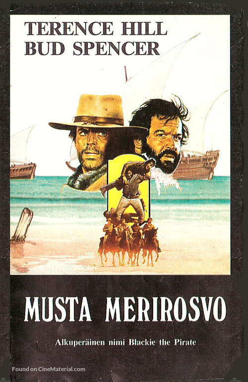 Il corsaro nero - Finnish VHS movie cover