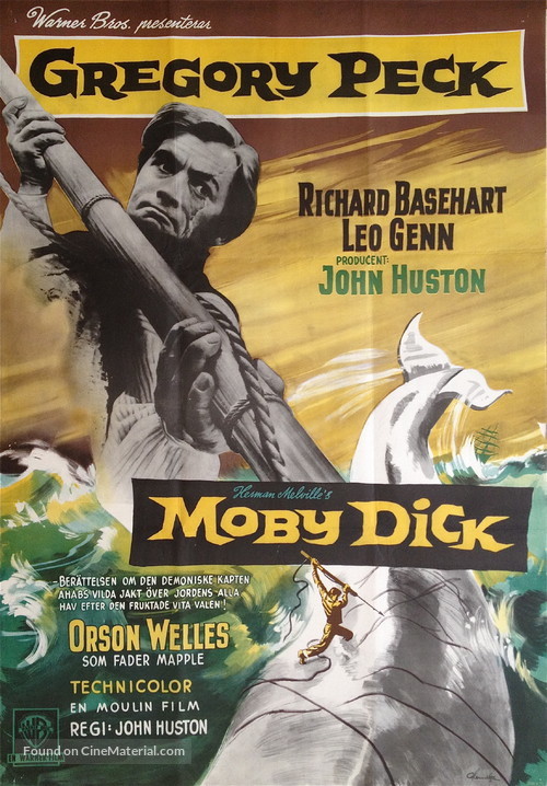Moby Dick - Swedish Movie Poster