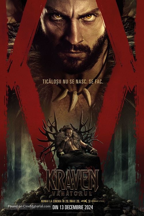 Kraven the Hunter - Romanian Movie Poster