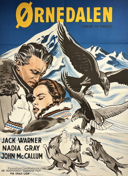 Valley of Eagles - Danish Movie Poster