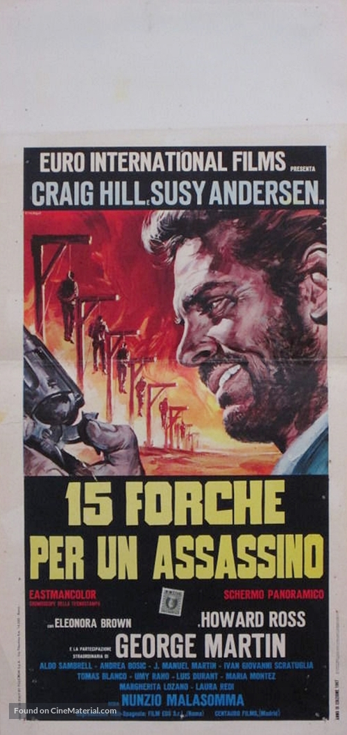 Quindici forche per un assassino - Italian Movie Poster