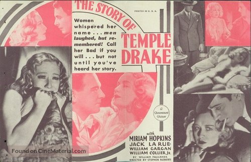 The Story of Temple Drake - poster