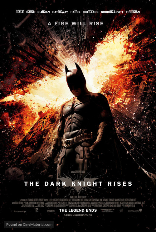 The Dark Knight Rises - Danish Movie Poster