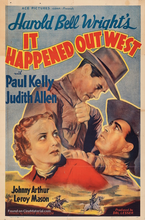 It Happened Out West - Re-release movie poster