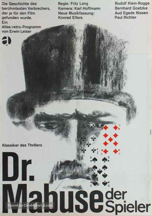Dr. Mabuse, der Spieler - Ein Bild der Zeit - German Movie Poster