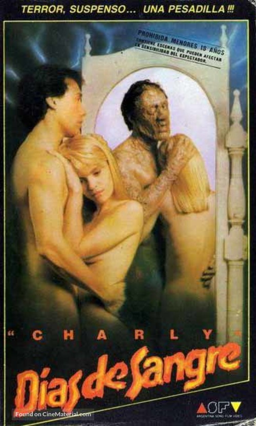 Charly, d&iacute;as de sangre - Argentinian VHS movie cover