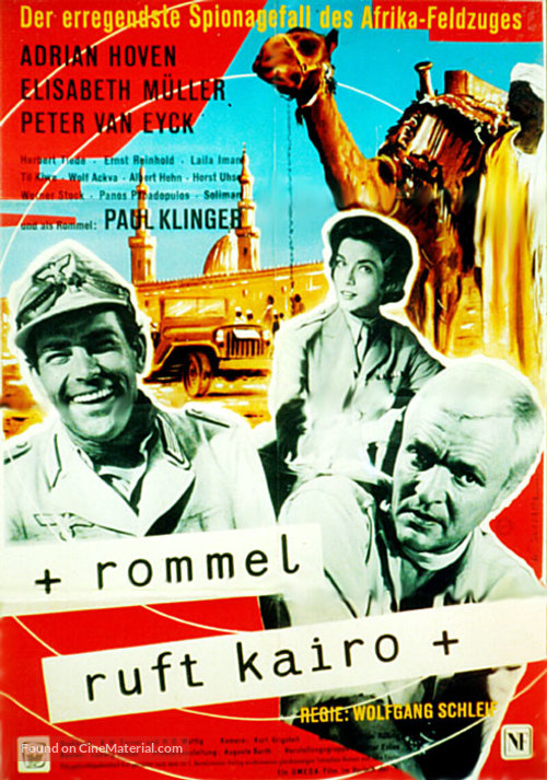 Rommel ruft Kairo - German Movie Poster