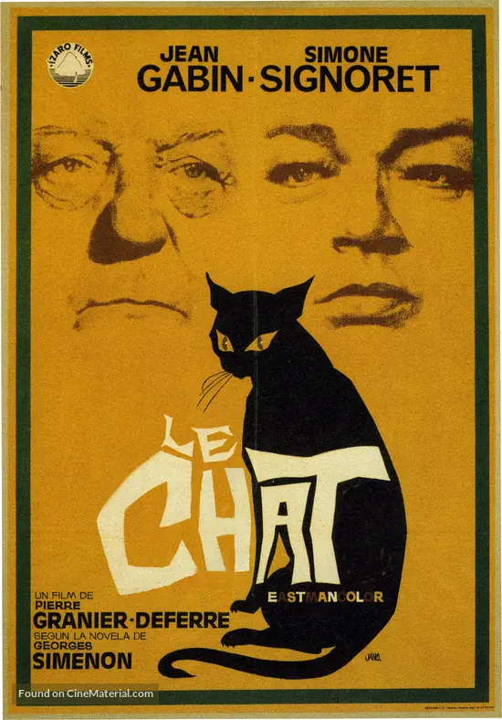 Le Chat 1971 Spanish Movie Poster Le Chat 1971 Spanish Movie Poster