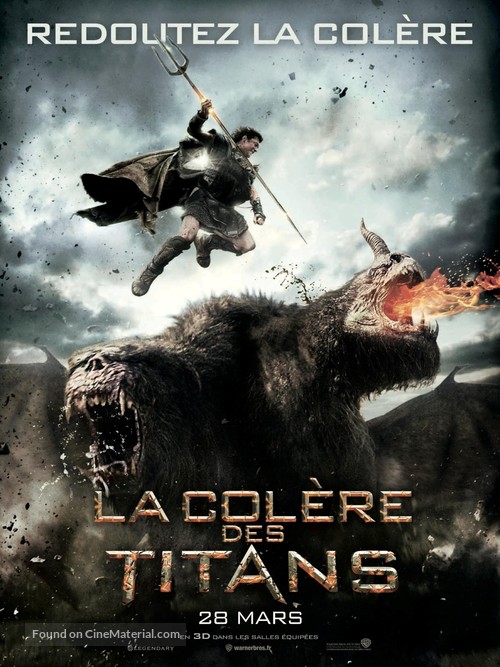Wrath of the Titans - French Movie Poster