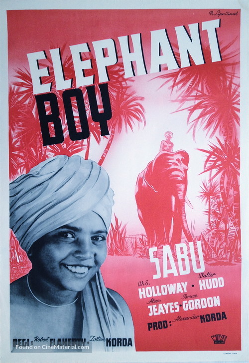 Elephant Boy - Swedish Movie Poster